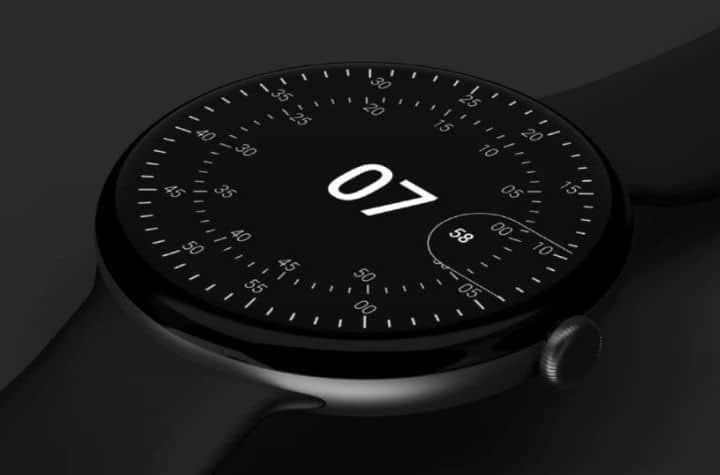 reloj de píxel de google