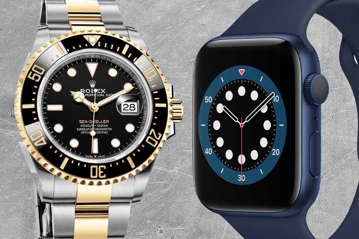 Rolex Sea Dweller, Apple Watch 6