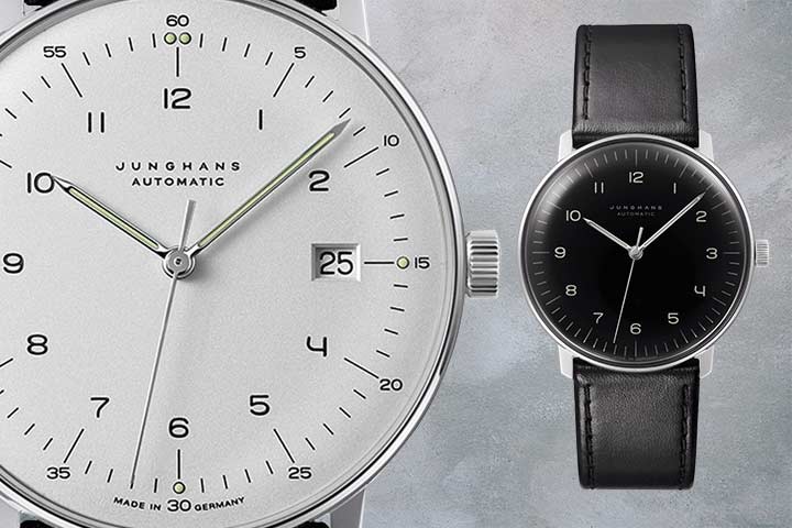 Primer plano automático de Junghans Max Bill