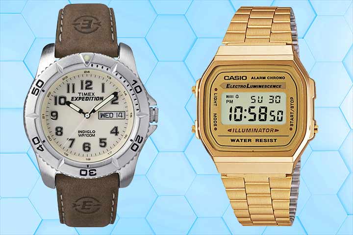 Analógico: Timex Expedition de hombre y Digital: Casio A168WG-9